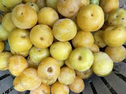 1 case of yellow plums